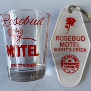 Schitts Creek Keytag and Shotglass combo