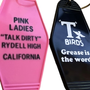 Grease Key Tag Combo: Pink Ladies and T-Birds