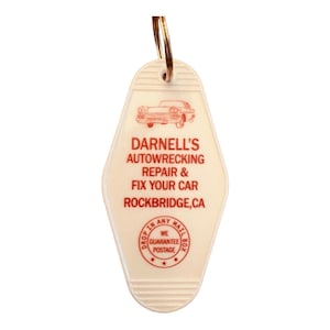 CHRISTINE inspired Darnells do it yourself Shop keytag