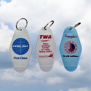 Retro Airline Keytag Set: Eastern, Pan Am & TWA