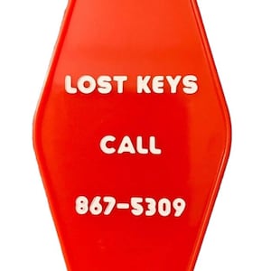 LOST KEYS Call 8675309 keychain