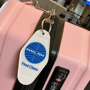 PAN AM “first class” inspired keytag
