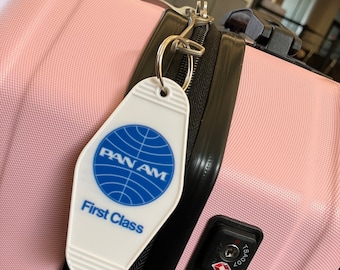 PAN AM “first class” inspired keytag