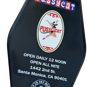 PUSSYCAT THEATER inspired keytag