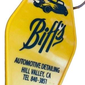 BIFF&#39;S AUTOMOTIVE Back To The Future Inspired Keytag