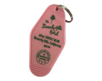 Pink CELEBRITY BEVERLY HILLS Hotel Keytag