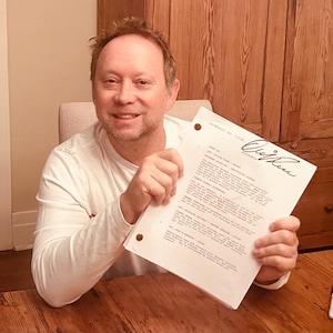 Autographed 8 X 10 & Autographed POLTERGEIST Shooting Script of Oliver Robins Poltergeist Memorabilia