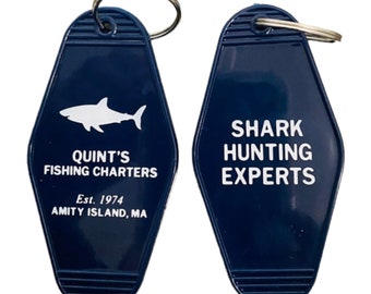 Ver. grafica Portachiavi QUINT'S Shark FISHING ispirato a JAWS