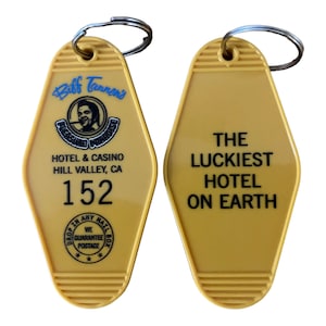 Alternate &#39;85 Towers Time Travel Movie Keytag