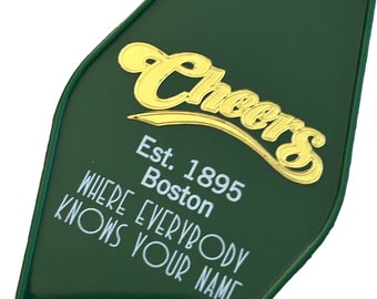 CHEERS TV show inspired keytag