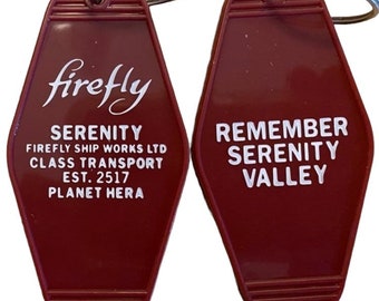 Graphic ver Firefly serenity inspired keytag