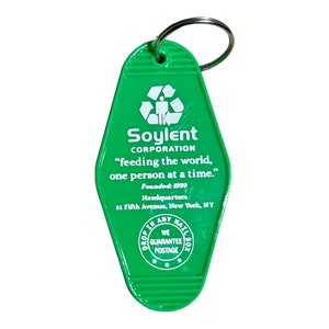 Soylent Green 1970s movie inspired keytag