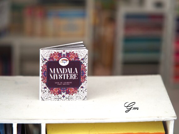 Mandala Book - scale 1:12- dollhouses miniatures