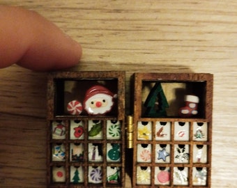 Christmas Calendar  scale 1:12 miniatures