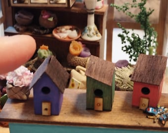 Mini  aviary - dollhouse miniature