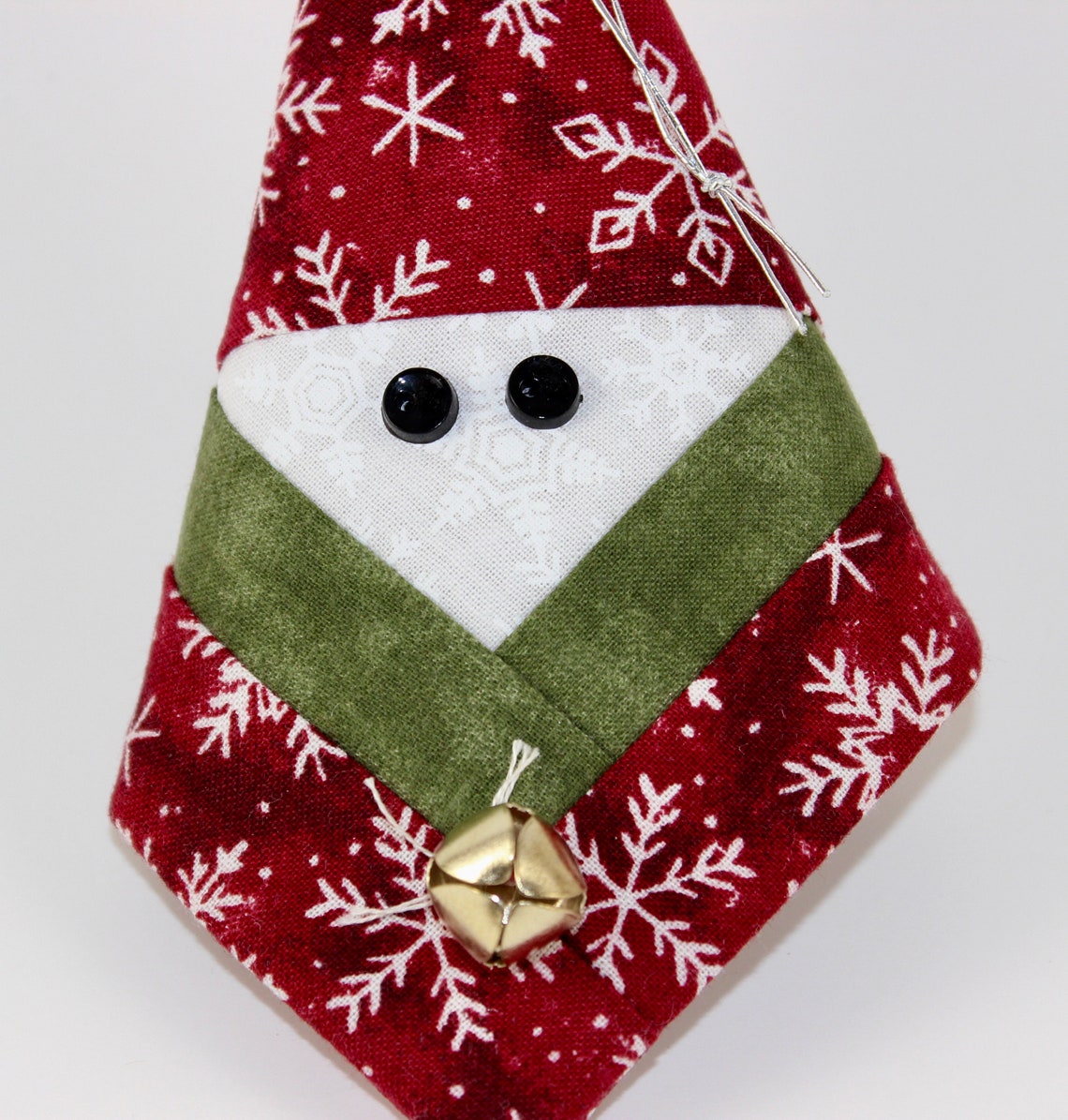 Santa Ornament Christmas Ornament Log Cabin Santa Etsy