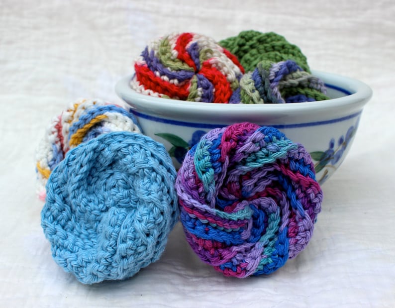 Washable Sponge Zero Waste Dish Scrubbies Kitchen Etsy