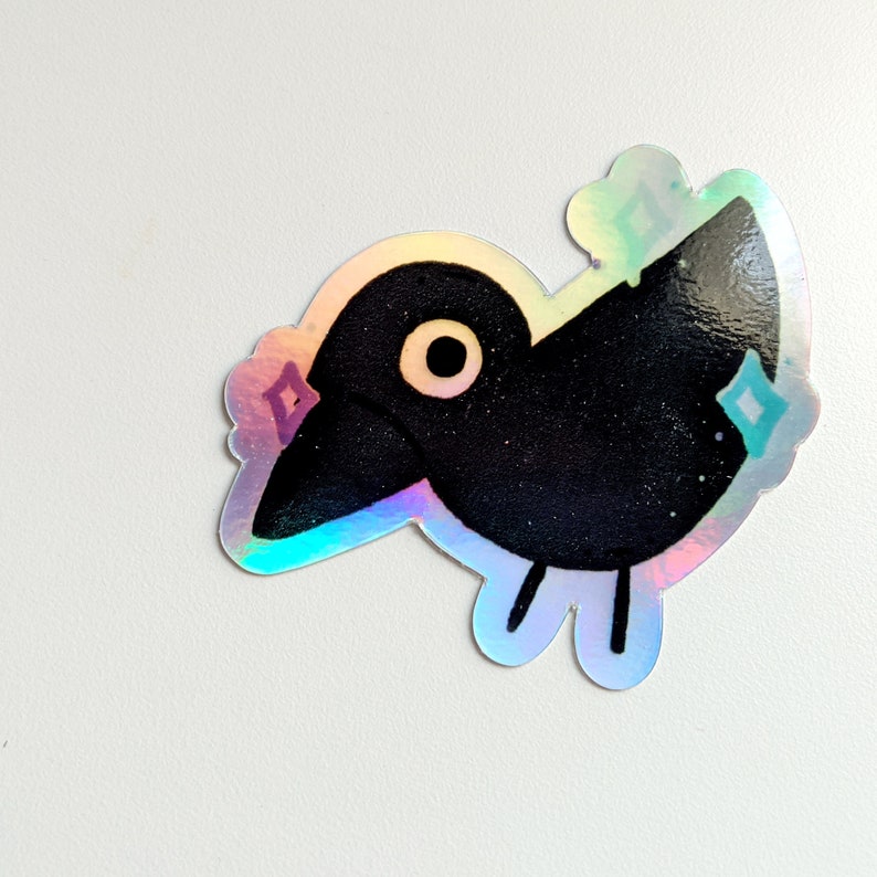 Holographic Raven Sticker image 1