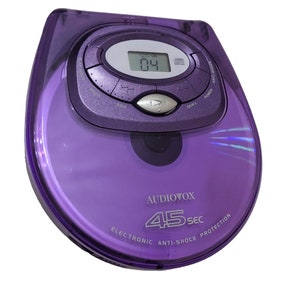Audiovox 45 SEC Model DM8905-45P Purple Portable Compact Disc