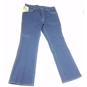 Levis 1980s Invisible Stretch Blue Denim Jeans 38x32 Deadstock