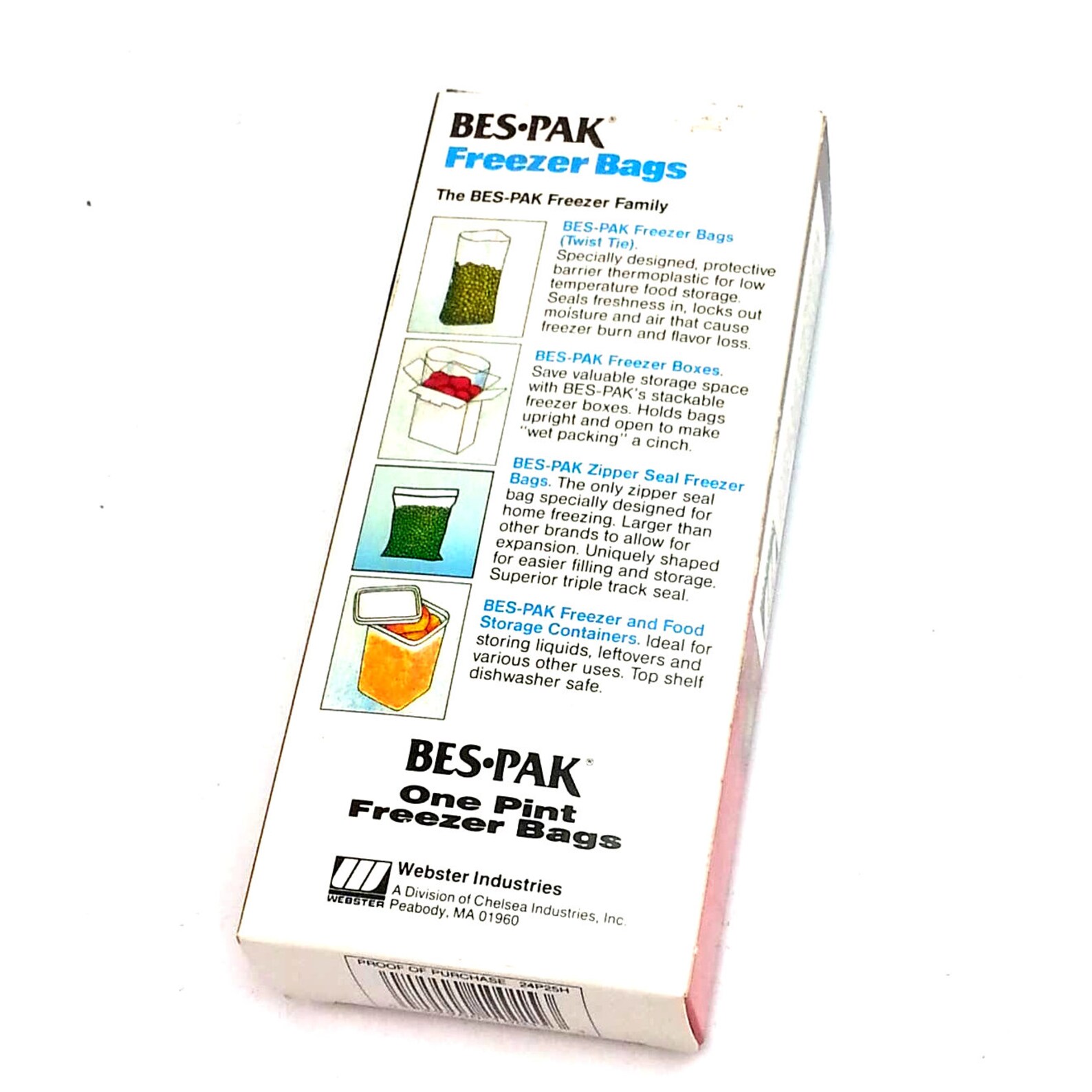 Bespak One Pint Freezer Bags 25 Count Vintage Discontinued Etsy Israel