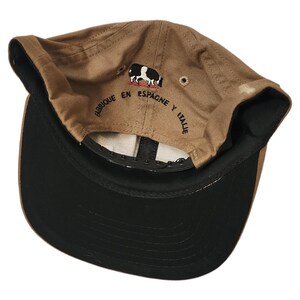 Donald J Pliner Tan Baseball Cap Embroidered Logo Adjustable Made in USA Vintage image 2