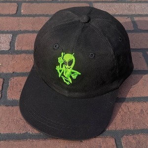Newsboys Christian Rock Band Adjustable Strapback Dad Hat Baseball Cap Vintage 90s Alien Logo Rare FREE Shipping