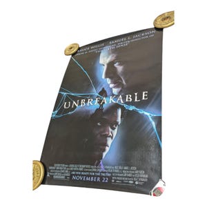 M. Night Shyamalan Samuel L. Jackson Bruce Willis Unbreakable Movie Poster