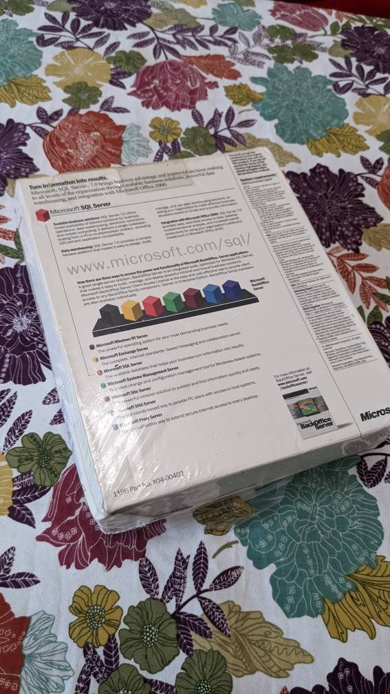Microsoft SQL Server 7.0 Retail 5 Clients 1 Server Full Version for ...