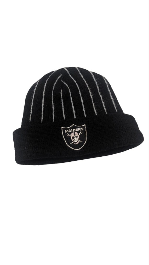 Las Vegas Raiders Short Beanie Skull Cap Oakland Hat Embroidered