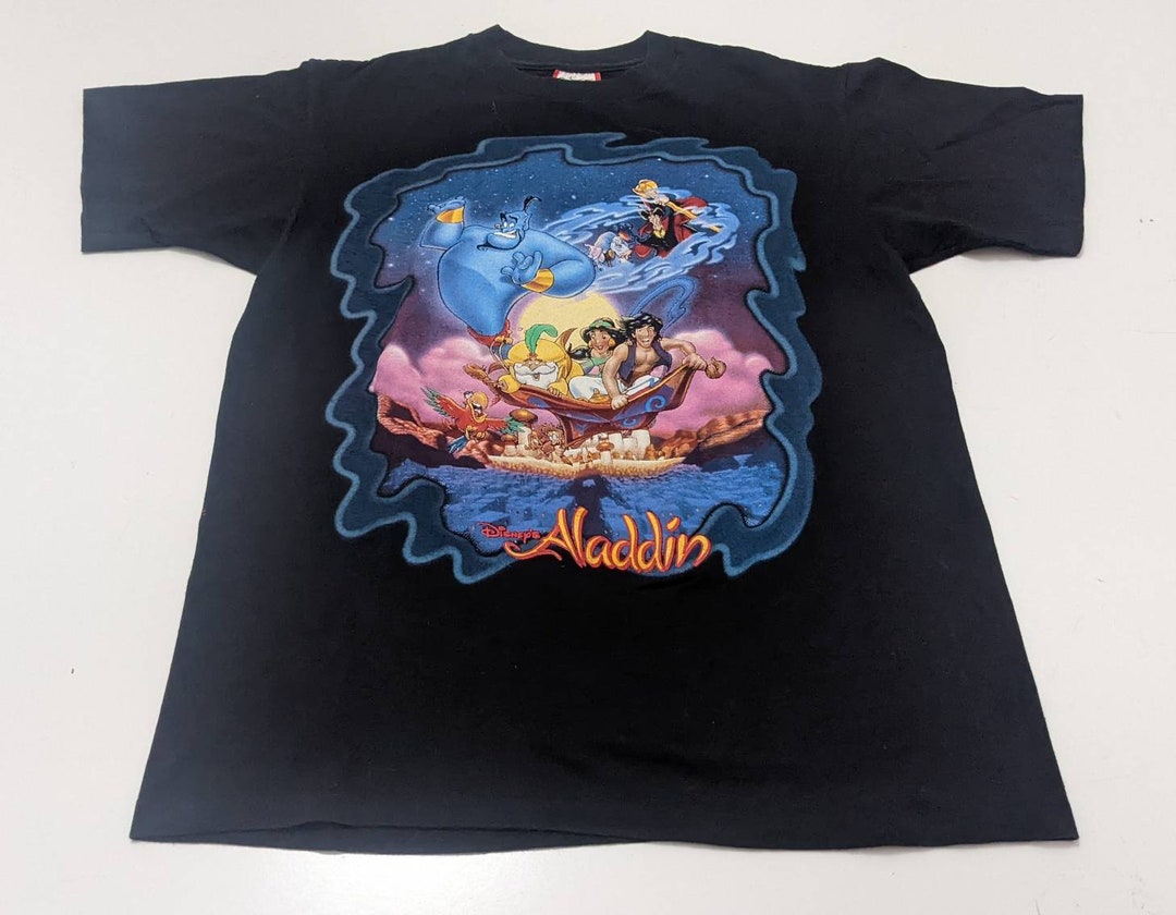 Aladdin Movie Promo Tee Size Medium Disney Single Stitch Made