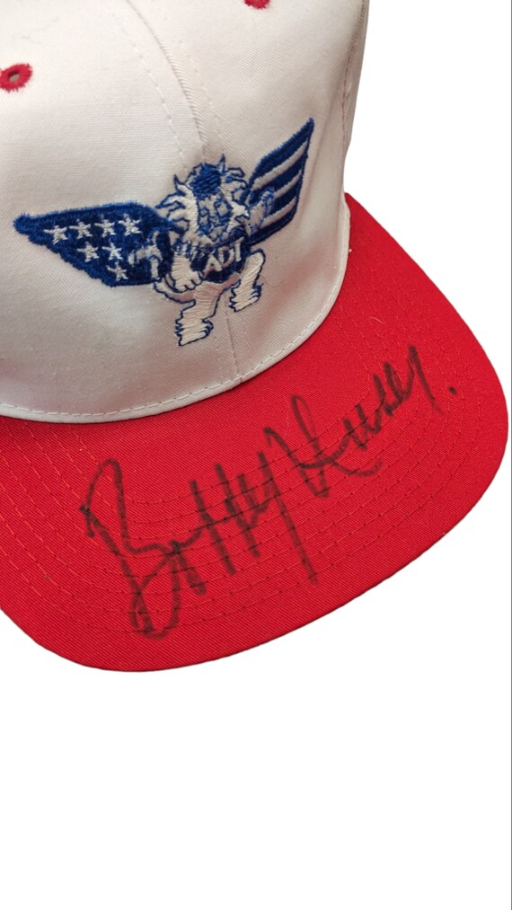 Bobby Unser ADT Signed Autographed Hat Indy Car N… - image 2