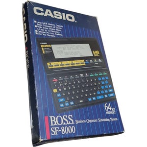 Casio BOSS SF-8000 Business Organizer Scheduling System 64KB Digital Untested