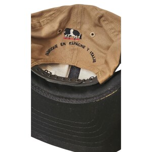 Donald J Pliner Tan Baseball Cap Embroidered Logo Adjustable Made in USA Vintage image 3