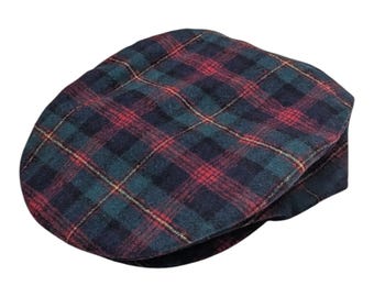Pendleton Wool Blend Plaid Driving Cap Newsboy Hat Classic Style Small
