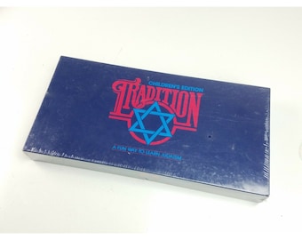 Vintage 1987 Tradition Board Game Children's Edition Jewish Culture Religious Education Family Game Night Holiday Sealed Vintage 80s