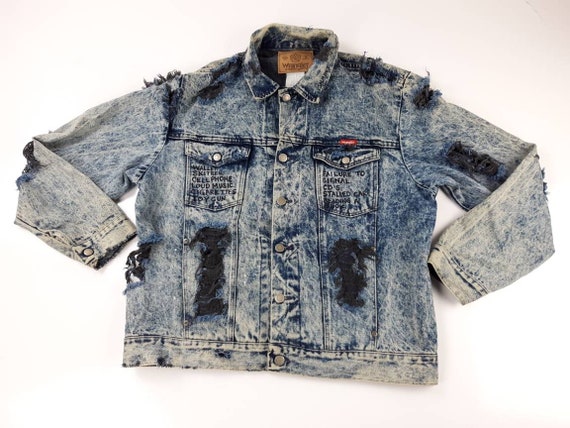 wrangler acid wash jeans