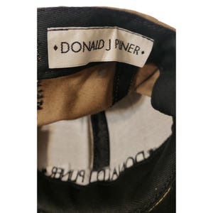 Donald J Pliner Tan Baseball Cap Embroidered Logo Adjustable Made in USA Vintage image 5