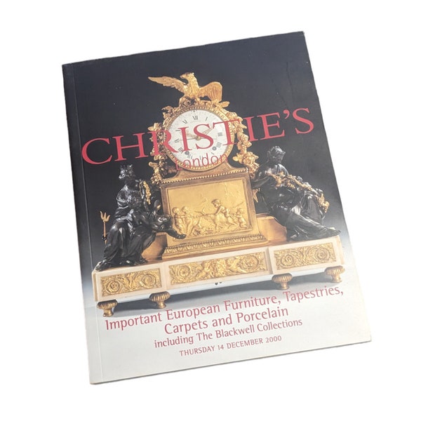 Christies London Important European Furniture Tapestries Carpet And Porcelain 2000 Auction Catalog