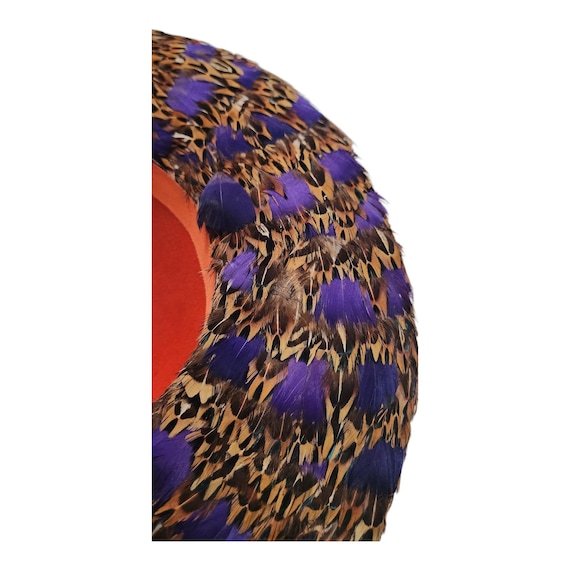 Mr John Classic Vintage Orange Wool Feather Brim Hat Excello  display picture 2