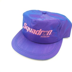 Squadron Herbicide Florescent Purple Snapback Hat Vintage 90s