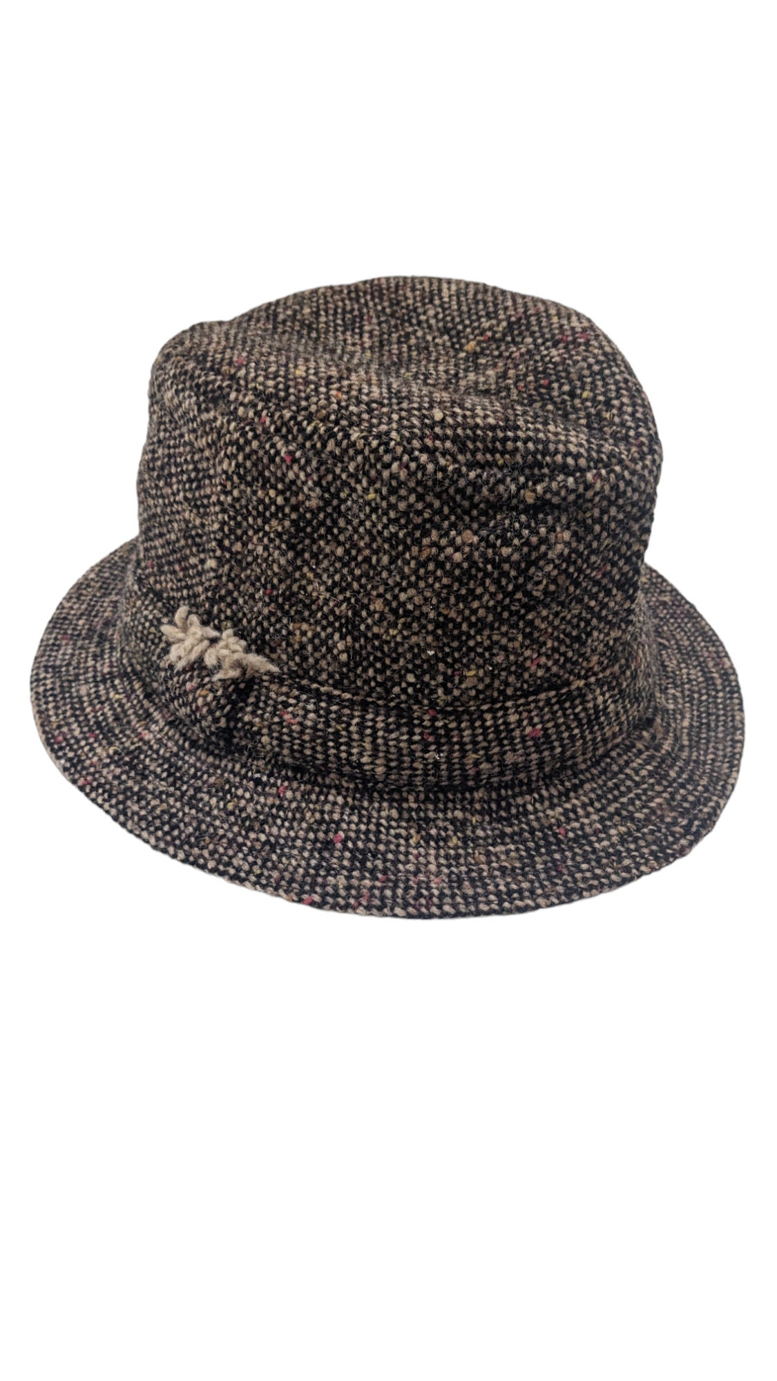 Vintage Tweed Bucket Hat David Hanna & Son Ireland Wool L.l. 
