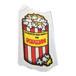 Sticker Scratch And Smell The Popcorn vintage Scratch & Sniff vintage Sticker