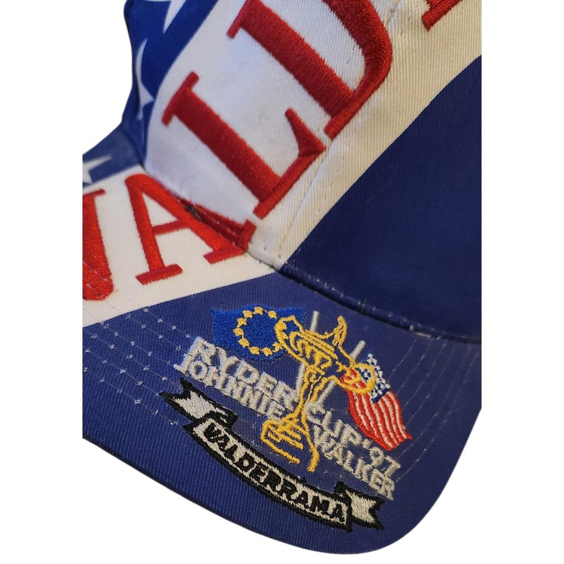 Ryder Cup 97 Valderrama Golf Cap USA Europe Flag Johnnie Walker Event Hat image 2