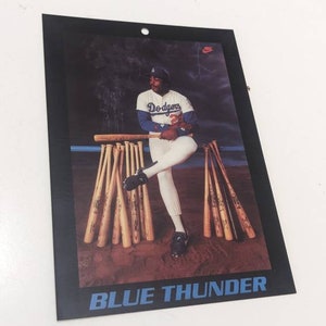 1983-1985 Nike Poster Card 5X7 Blue Thunder Pedro Guerrero LA Dodgers Baseball GRATIS Envío