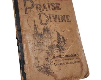1917年 ジェームズ・D・ヴォーン サザンゴスペル賛美歌集 ローレンスバーグ TN 音楽