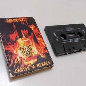 DREDKNOTZ Causin a Menace Cassette Tape Metal Vintage 1994 Elektra