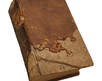 1851 The Baptist Psalmody Hymns Basil Manly Leather Antique Book Charleston SC