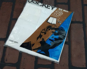 Jockey Big Man Boxer Größe 60 Vintage 70er Jahre Made In USA kostenloser Versand Unterwäsche seltene Boxer Shorts