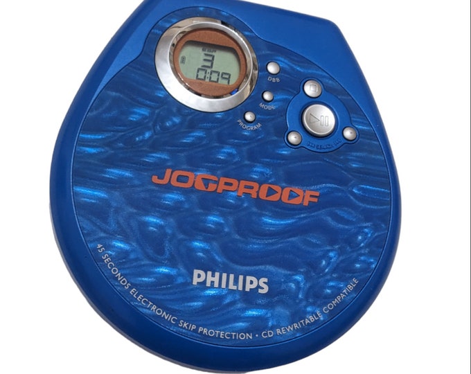 Philips Jogproof Portable CD Player Skip Protection AX3218/17 Blue